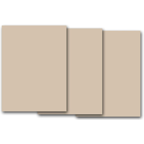 Cartolina DCS lisa cor areia castelo bege 8,5x11 polegadas 20