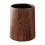 Retro wood grain garbage bin flip style brown 1