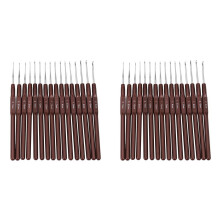 Crochet Hooks Set ABS Handle 32 pcs 0.5–2.5 mm