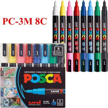 Uni Posca Acrylic Marker PC-3M 8 Colors