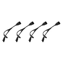 4X IEC320 C8 to 2X C7 Y Split AC Power Cord, IEC Figure 8 Male to 2 Female 1 in 2 Out AC Power Cable