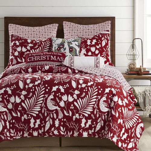 Conjunto de fronhas acolchoadas Levtex Home Bretton Woods Euro, 66x66 cm (26x26 polegadas). 2
