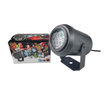 LED Snowflake Projector Light White Waterproof 1 Pack