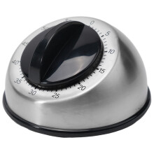 Stainless Steel Kitchen Timer 60-Minute Loud Alarm