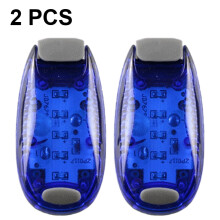 USB Rechargeable LED Safety Lights Blue 2 Pack