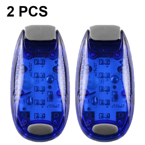 USB Rechargeable LED Safety Lights Blue 2 Pack