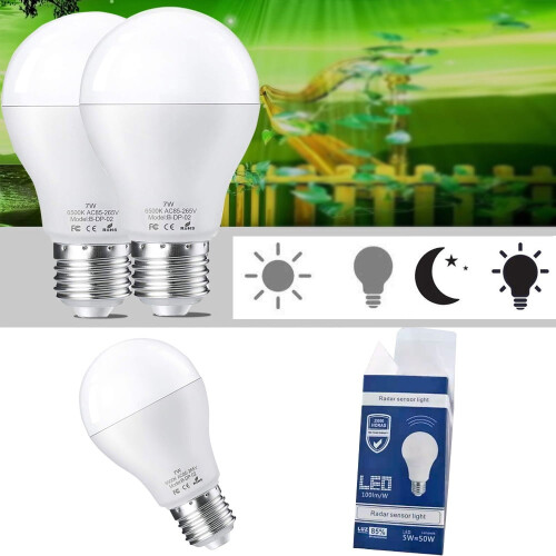 Λάμπα Leyfeng E27LED με αισθητήρα κίνησης 7W 2 τεμάχια 2