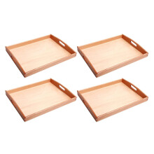 Montessori toy holder tray for kids educational use 4 pieces