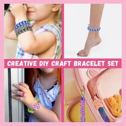 Σετ πλεξούδας χειρός με σχοινί DIY, κιτ σχοινιού για βραχιόλια φιλίας, κιτ 2