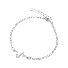 Sterling Silver Gold-Plated Charm Bracelet for Women