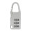 SunyaMood Mini 3-digit combination padlock zinc alloy 1 1