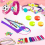 Kit para trançar pulseiras da amizade com cordão à mão, rosa. 6