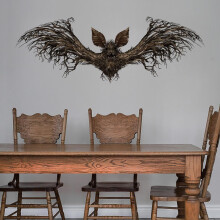 Halloween bat wall sticker vintage gothic 27.5 x 9.8 inch