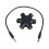 Stereo Audio Splitter Jack 3.5mm Snowflake Shape 5-Way 1