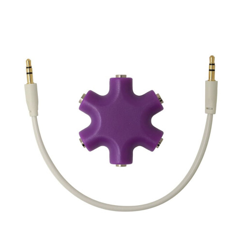 Audio Splitter Jack Snowflake Shape 3.5mm 5-Way