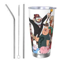 Gravity Falls tumbler stainless steel 20 oz