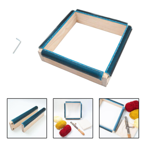 Square embroidery hoop wooden removable frame for cross