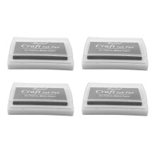 Almohadilla de tinta negra para sellos de goma y manualidades con huellas dactilares4