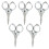 Folding Scissors Portable Sewing Mini 5 Pcs 1