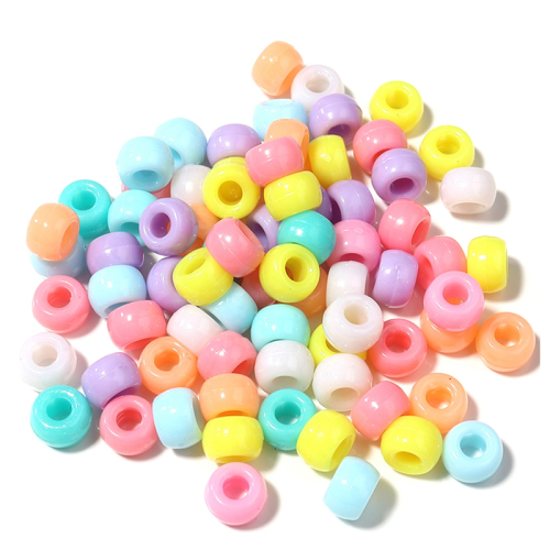 Perline Kandi 6x9mm colore chiaro 1800 pezzi 2