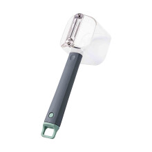 Stainless Steel Vegetable Peeler with Long Handle