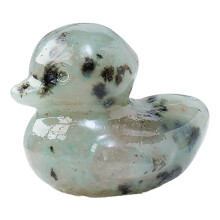 Crystal duckling sculpture miniature stone art 1 piece