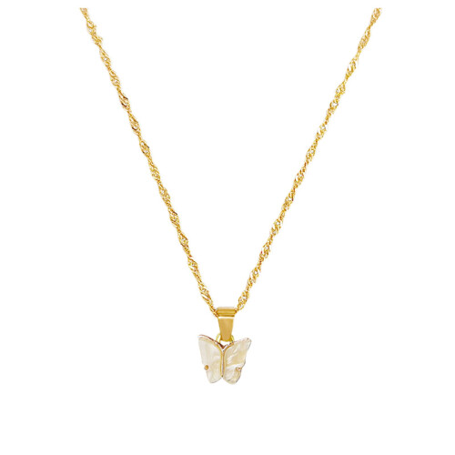Women's Clavicle Necklace Simple Acrylic Pendant