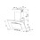 Wall-mounted canopy MAAN Vertical P 2 60 310 m3/h, Satin 2