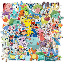Pokemon vinyl stickers waterproof 50 pcs