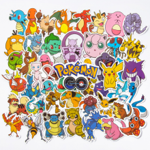 Pokemon vinyl stickers waterproof 50 pcs