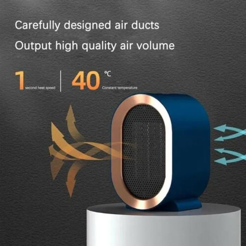 Bathroom fan heater - Mini - Ceramic - 1200W - Quiet 35dB 1