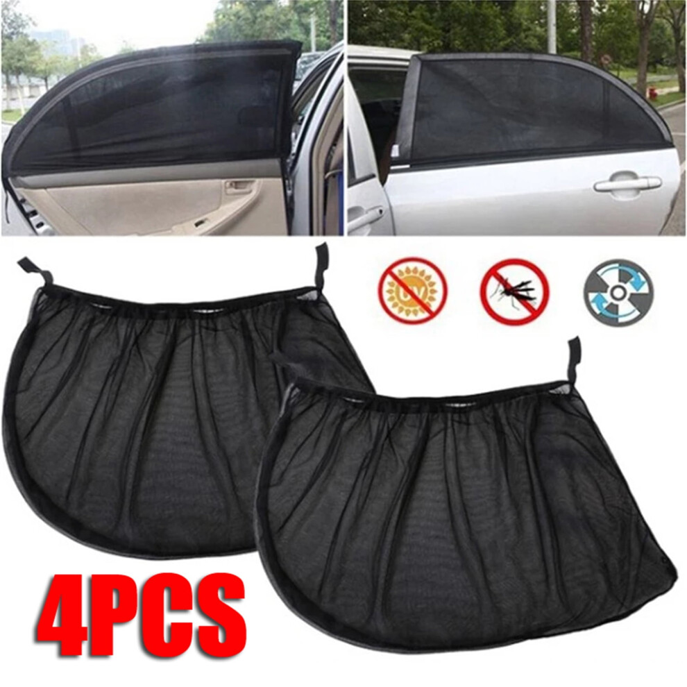 Car Window Uv Protection Sun Shade Mesh 4Pcs 9306268751243