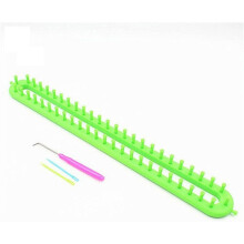 Knitting Loom Kit Plastic Green with Hook Needle
