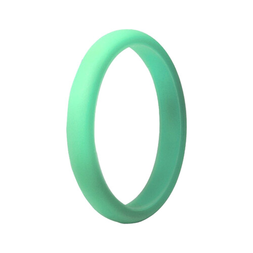 Silicone Ring Mint Green 2.7mm Unisex Couples Ring