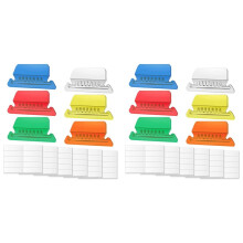 Hanging File Tabs and Inserts 120 Sets Colorful
