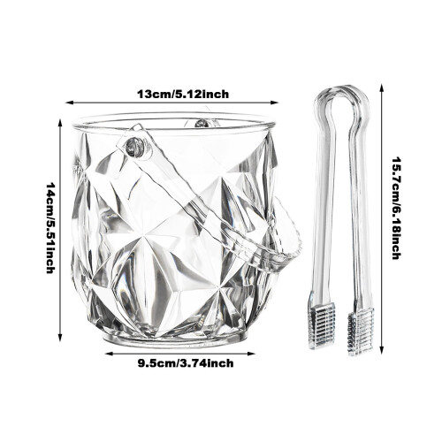 Acryl-Eiskübel, transparent, 10 Liter 2