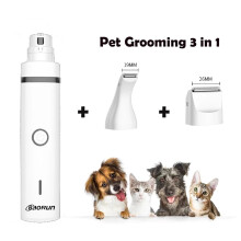 3-in-1 rechargeable pet grooming kit for dogs and cats