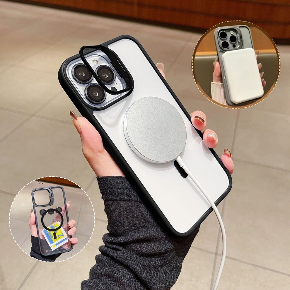 Iphone 15 Pro Magnetic Case With Kickstand And Lens 9306268767435