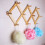 Bamboo wall rack with 10 hooks for hats and accessories 1