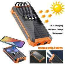 Solar Power Bank 15000mAh 20W Wireless Charging