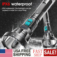 MDHAND LED Flashlight 90000 Lumens 3 Modes IPX6 Waterproof