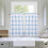 Grey waffle weave kitchen valance 60 in x 15 in 2