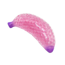 Banana Stress Ball Purple Spongy Liquid Beads