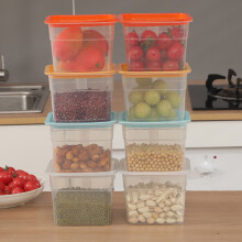 Fridge Organizer Set Clear Plastic Stackable