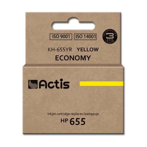 Actis KH-655YR Ink (replacement HP 655 CZ112AE; Standard; 12 ml; yellow) 1