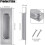 Flush Sliding Door Pulls Rectangular Recessed 4 pcs 4
