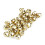 Metallklockor Julpyssel 10mm 200st Gyllene 5