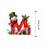 Christmas Snowman Ornament with Initial Letter, Red 1