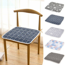 Cotton Chair Cushion with Ties 16.92x16.92x0.39in