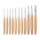 Crochet Hooks with Wooden Handle 3.0mm–12mm 11pcs 1